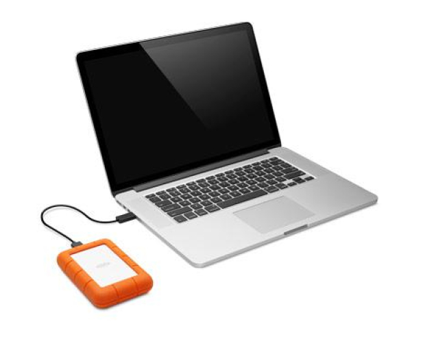 LaCie Rugged Mini 1TB USB 3.2 Gen. 1 Pomarańczowo-Szary - 298286 - zdjęcie 4